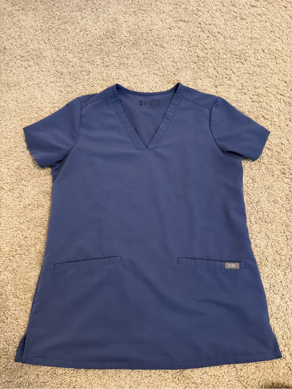 Figs Casma Top in Blue Sky